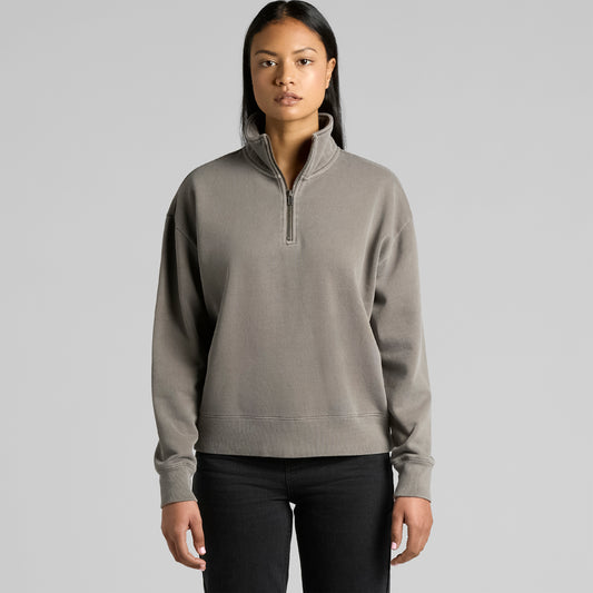 Womens Vintage Half Zip Sweatshirt